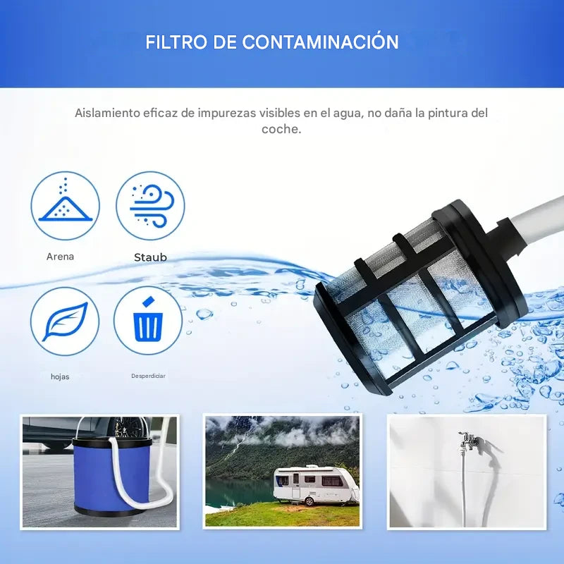 Hidrolavadora Portátil 2 en 1 – Gasta Menos, Limpia Más