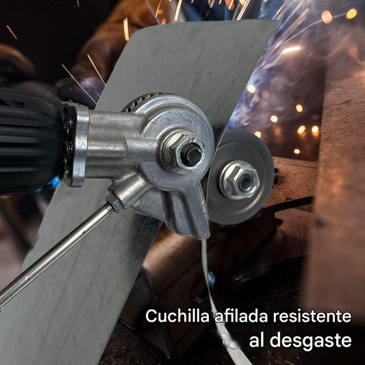 Cortador de Placa de Metal Eléctrico para Taladro